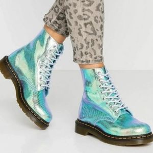 NWOT Dr. Martens 1416 Pascal Iridescent boots